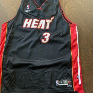 Miami heat black away jersey 2XL dwane wade dope
